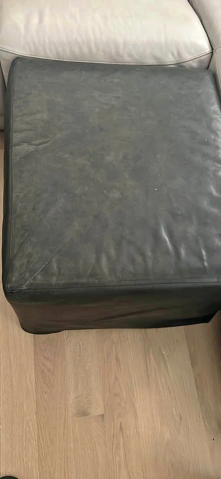 BoConcept Ottoman with Custom Leather Cover – Stylish & Function