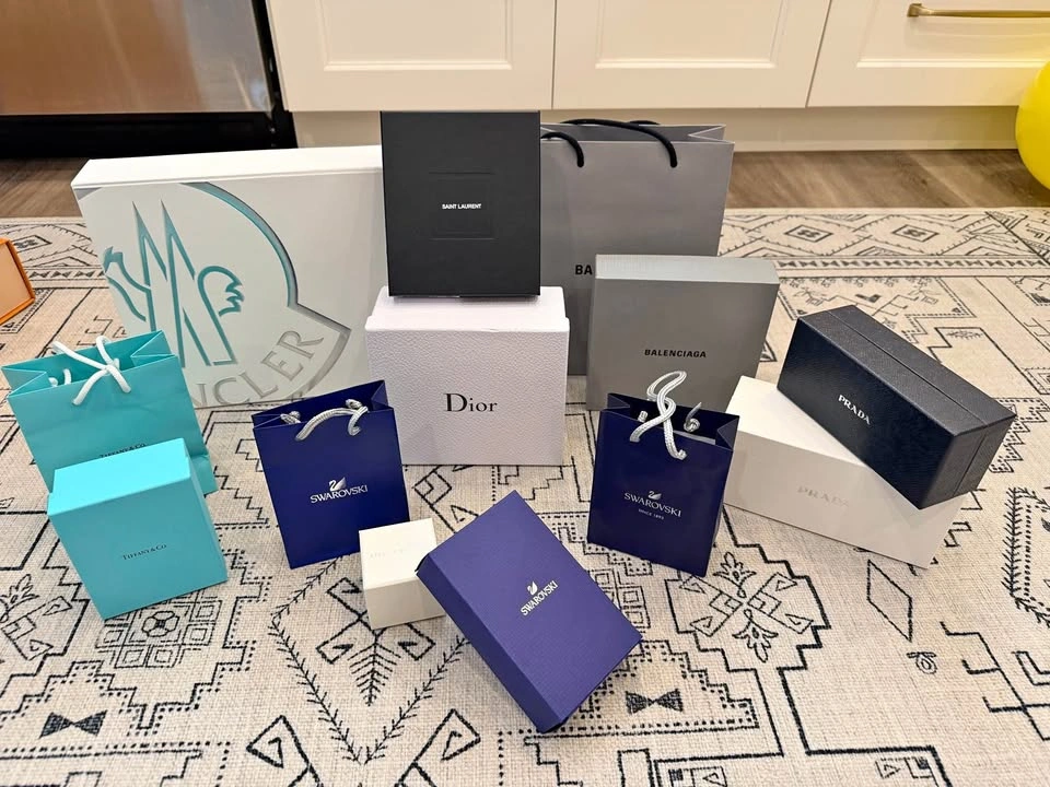 Various authentic luxury boxes
