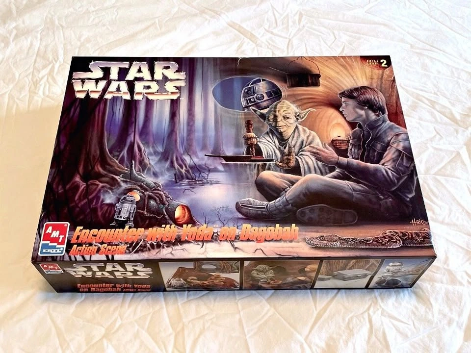 Star Wars Yoda on Dagobah Action Scene AMT ERTL Model Kit 1995