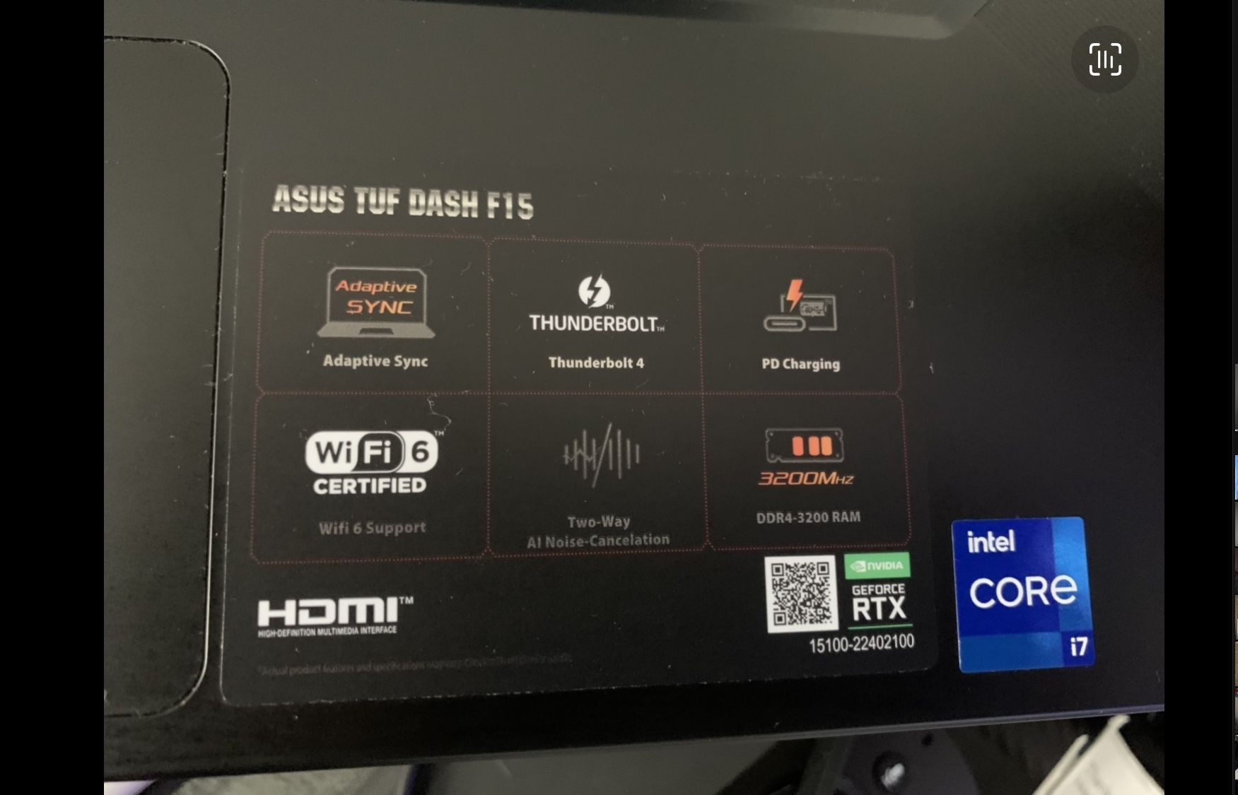 Asus TUF Laptop RTX 3060 - photo 3