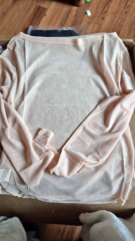 KISSMODA Women's Clubwear Blouse Apricot M