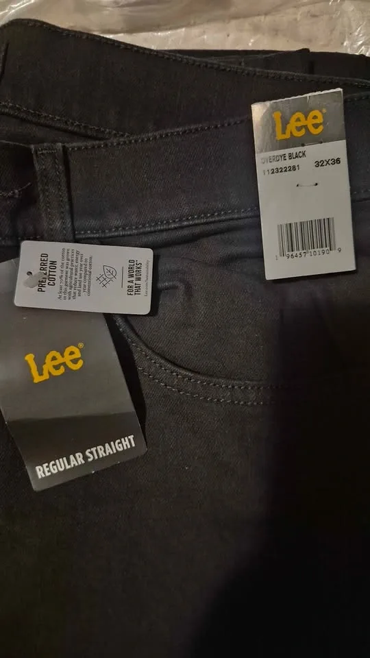 Lee Regular Straight Jeans Overdye Black 32 x 36 - photo 4