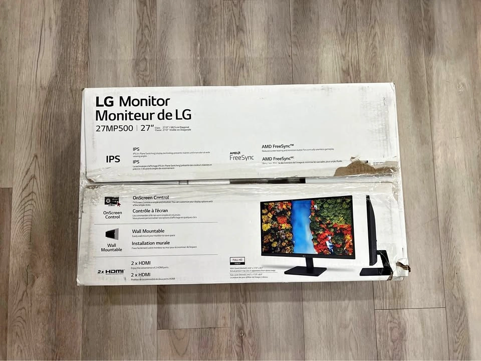 LG 27" IPS Full HD Monitor (27MP500)