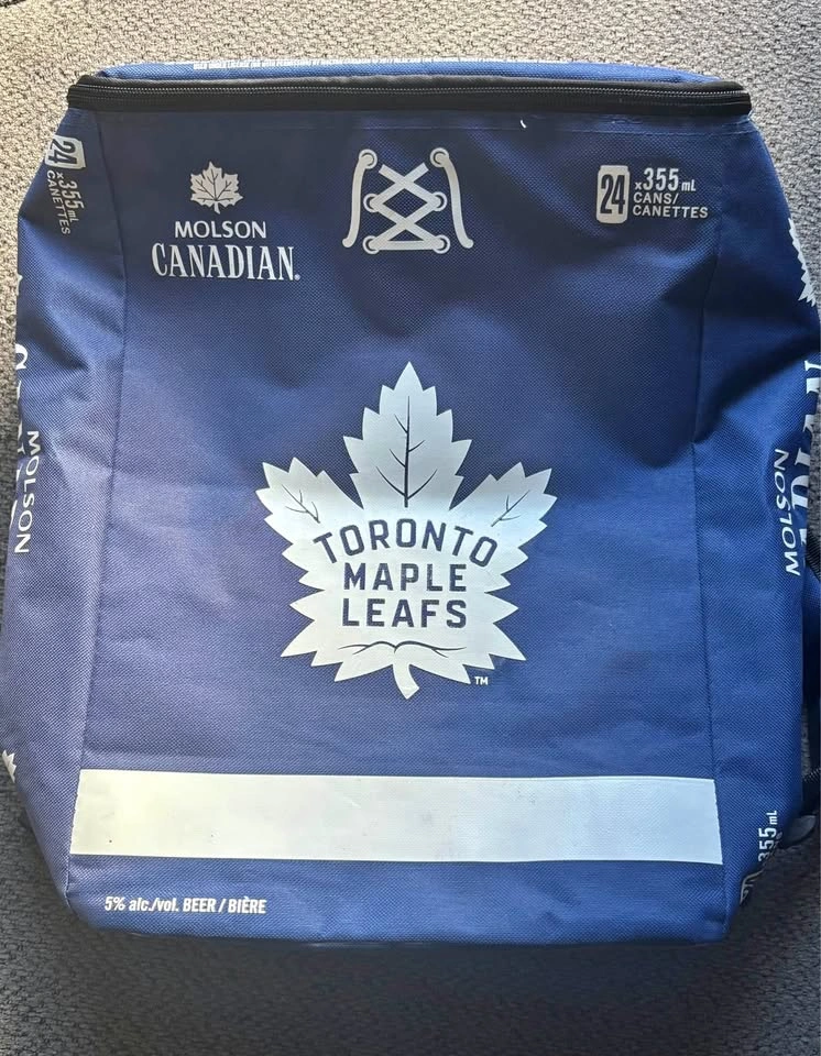 Molson Canadian Toronto Maple Leafs 24-Can Cooler Backpack