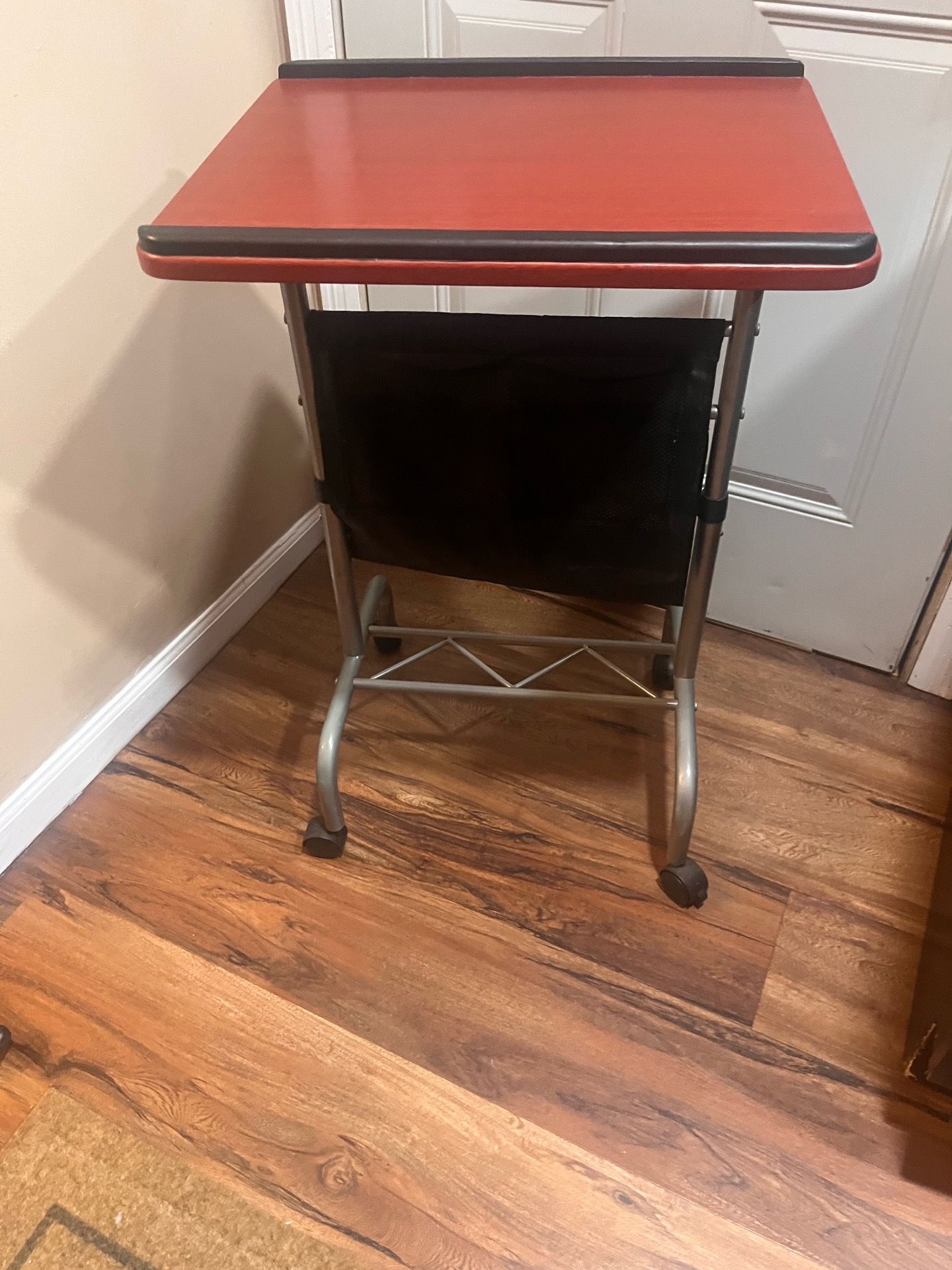 Mid Century Wooden Writing Desk Adjustable Drafting Table - photo 2