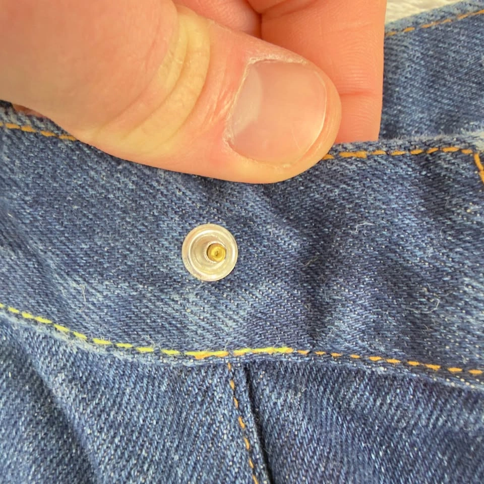 Vintage Evisu Men's Size 32 W X 27 L Button Fly Jeans - photo 5