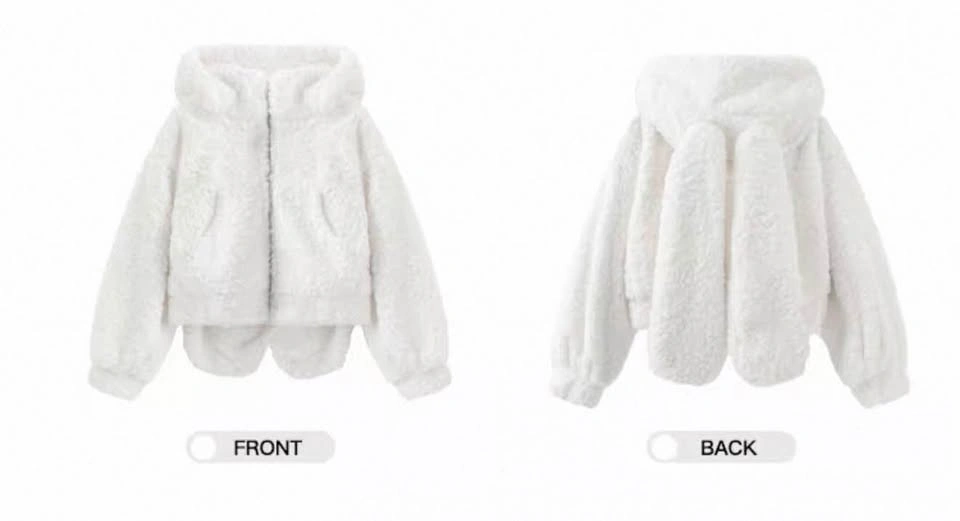 White Teddy Faux Fur Hooded Coat – Super Cute & Warm - photo 2