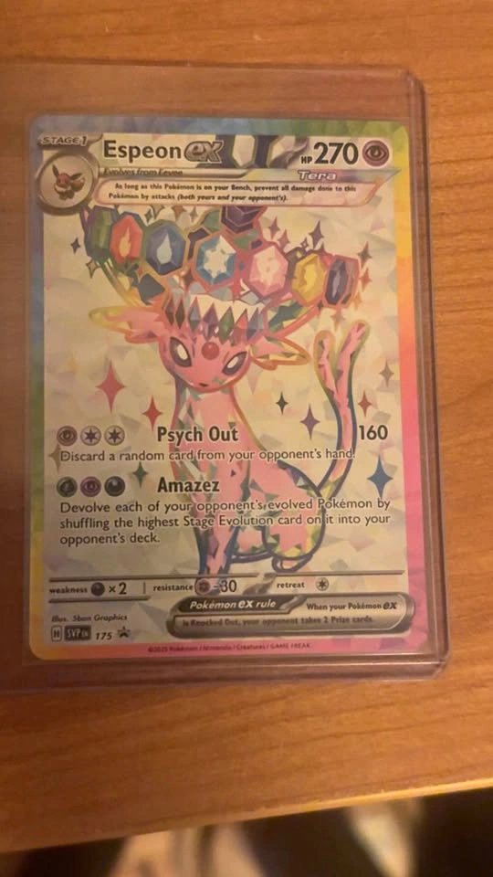 Espeon ex Tera SVP EN 175 Promo Pokemon Card