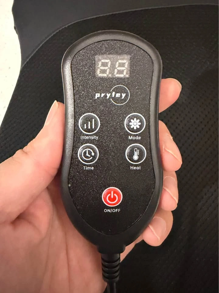 Back Massager Ultra Thin – 4D Rolling Massage with Heat & Red Li - photo 4