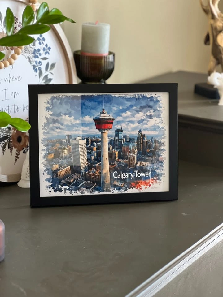 🇨🇦 Calgary Framed Art – Modern City Vibes for Your Space! 🖼️