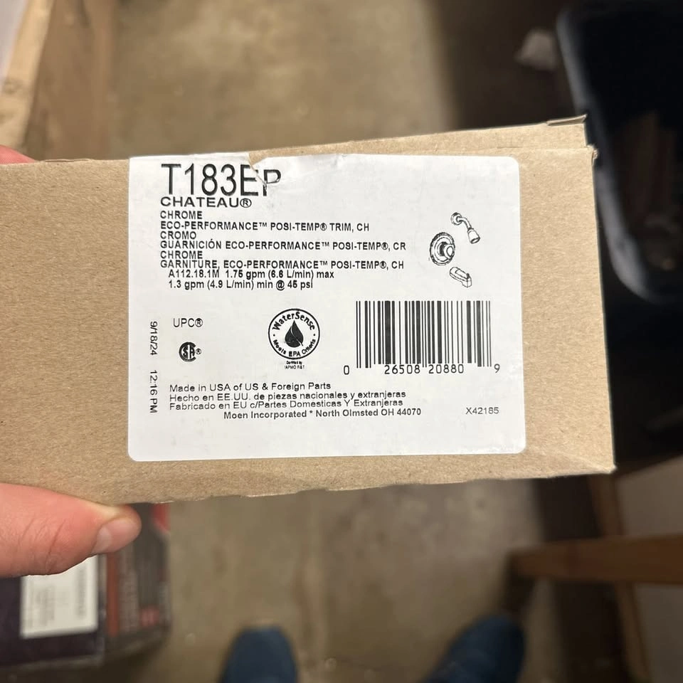 Moen Chateau T183EP Chrome Eco-Performance Posi-Temp Trim Kit - photo 2
