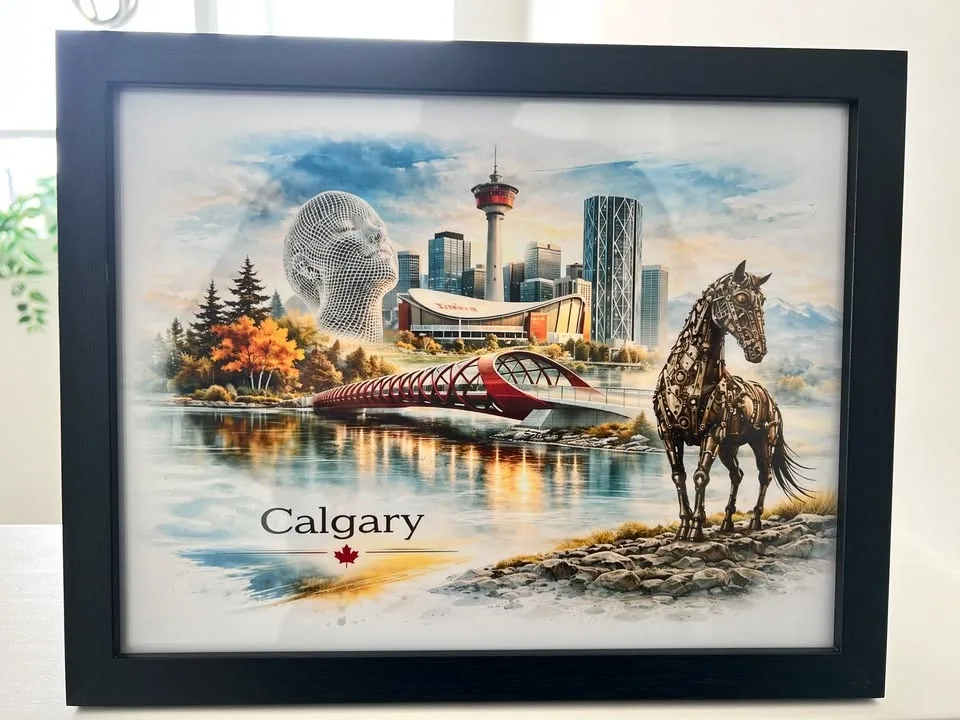 Calgary Landmark Framed Art - $15 - photo 2