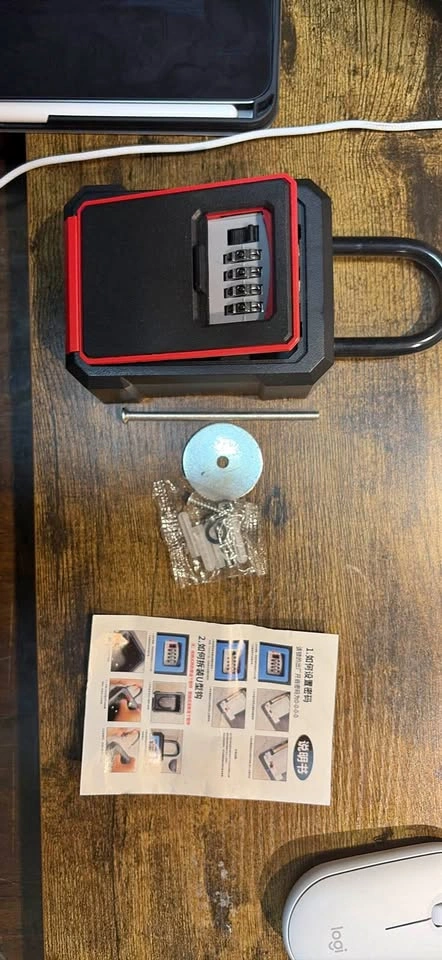 Metal Portable Combination Key Lock Box
