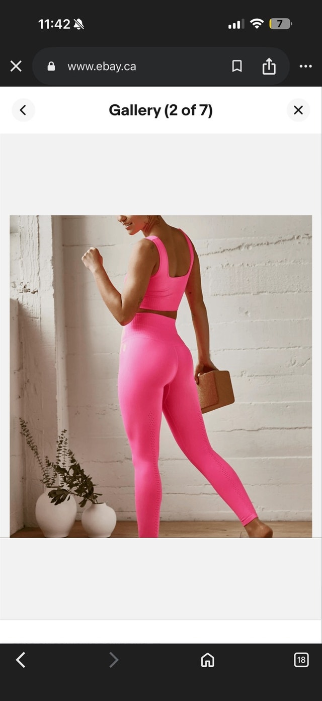 Free People Good Karma High-Rise 7/8 Leggings Tropical Pink - photo 2