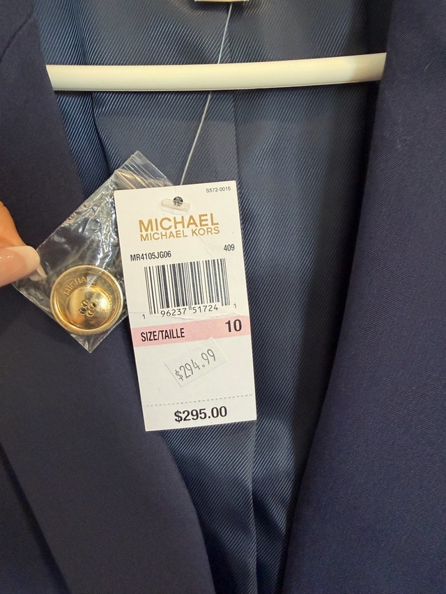 Michael Kors Blazer - Navy Blue, Size 10 - photo 4