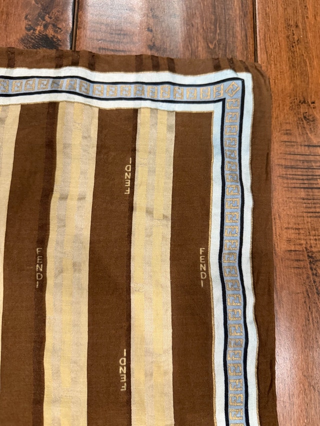 Vintage Fendi Handkerchief Fendi Neckerchief Pocket Square - photo 5