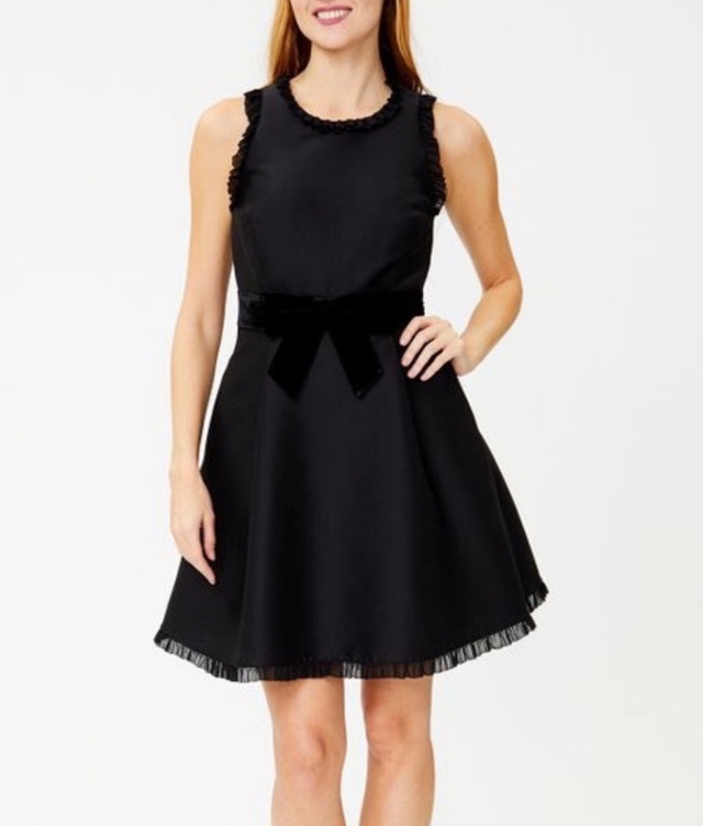 Kate Spade New York Star Bright Velvet Bow Dress