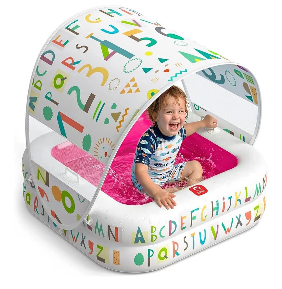 Baby Pool with Detachable Canopy for Sun Protection