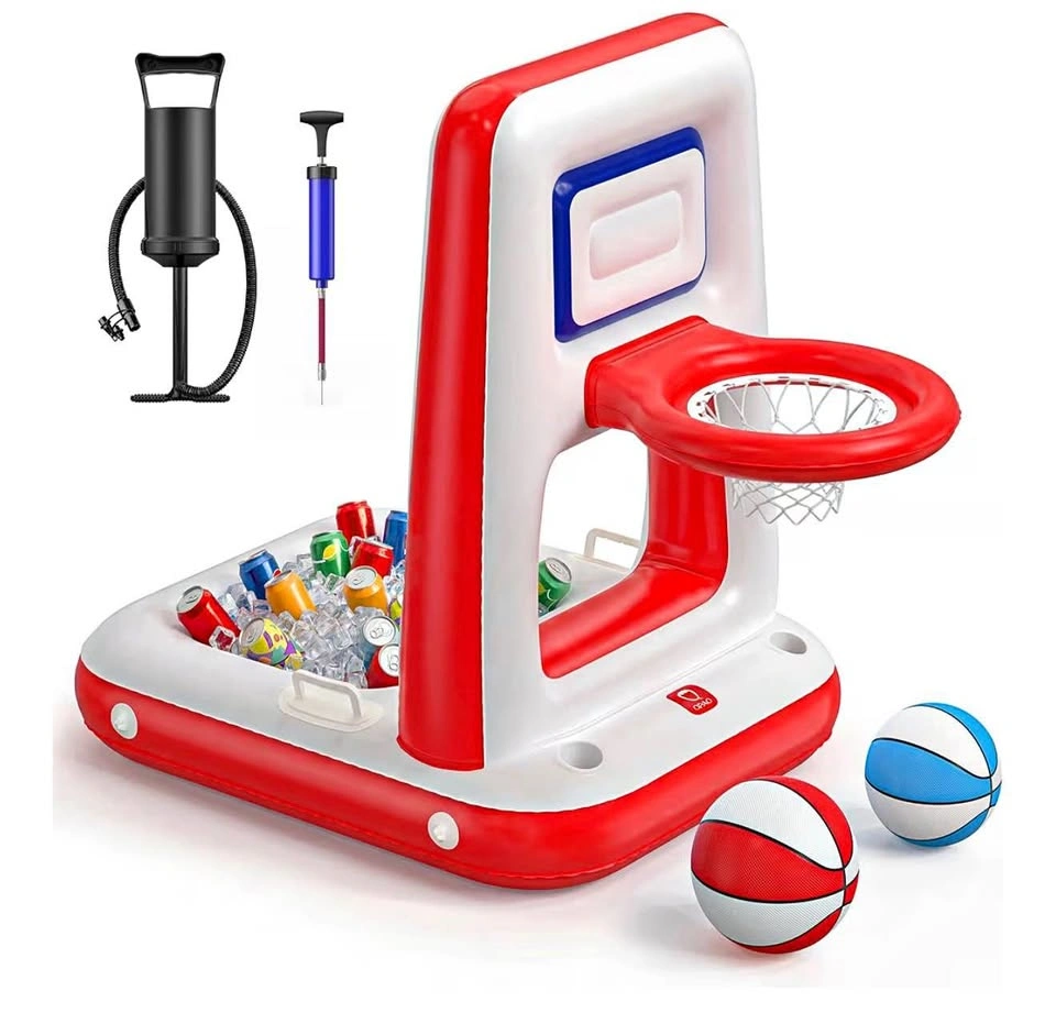 Pool Basketball Hoop with Built-in Cooler