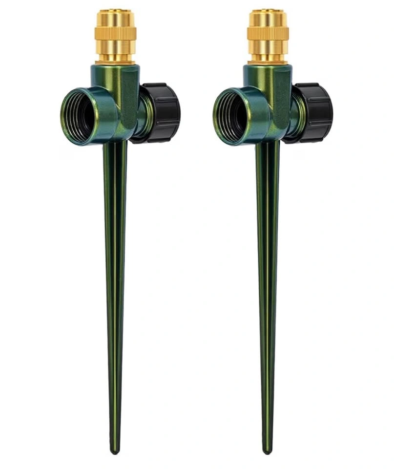 2 Pack Heavy-Duty Full-Metal Lawn Sprinkler for Yard