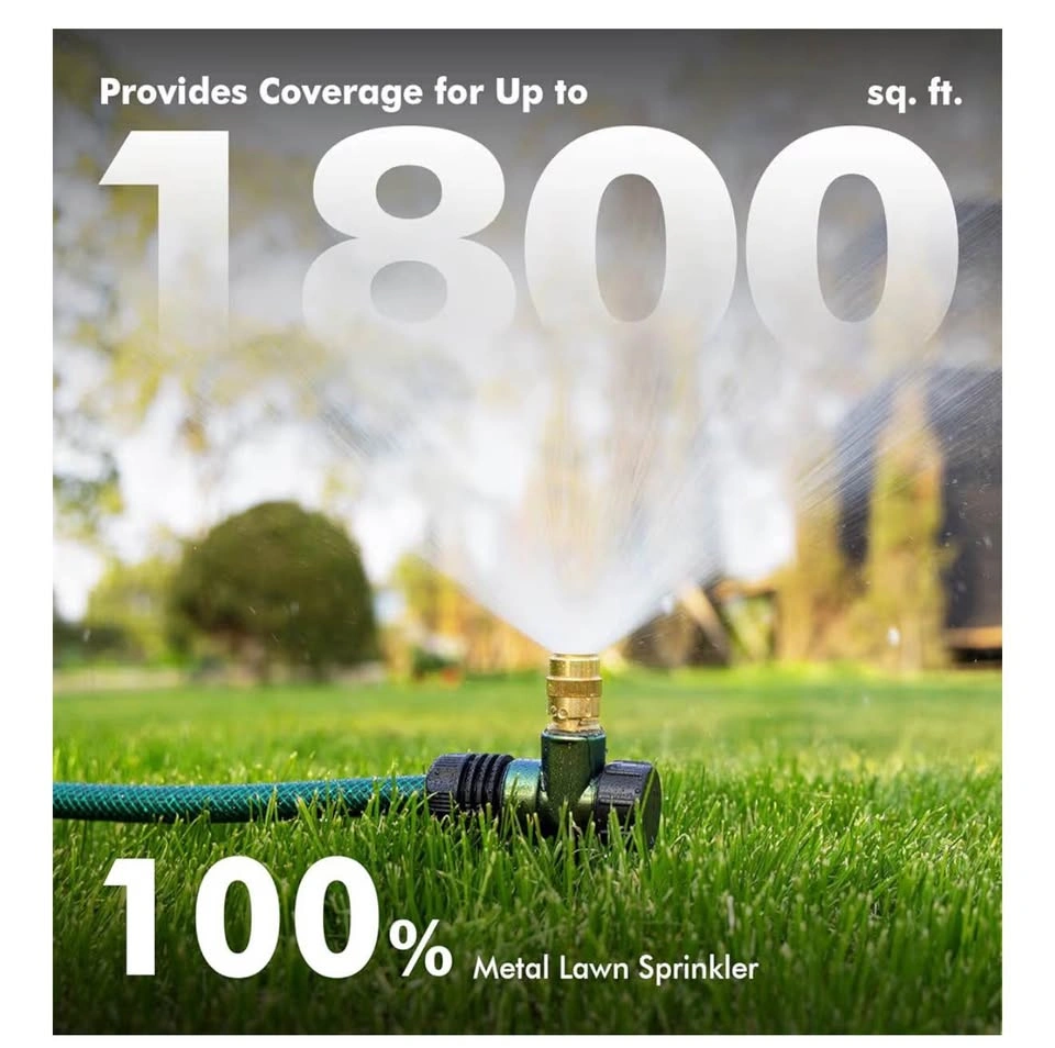 2 Pack Heavy-Duty Full-Metal Lawn Sprinkler for Yard - photo 5