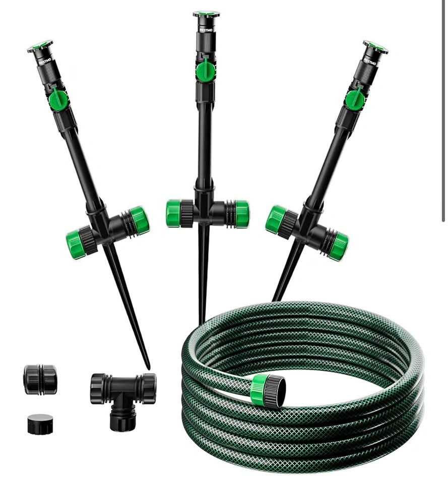 Flexible Sprinkler System with Metal Spike Base