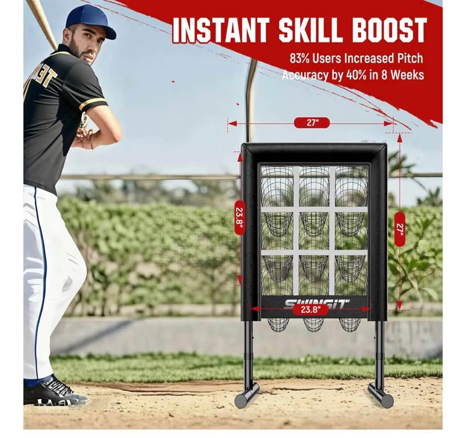 Upgrade 9 Hole Baseball Pitching Net with Strike Zone - photo 3