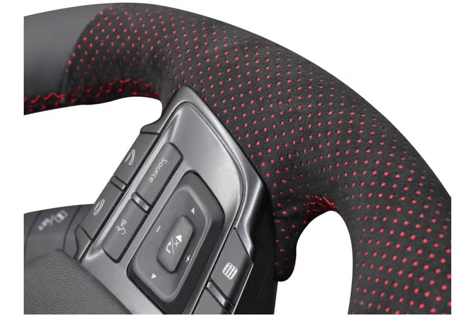 Hand Stitched Steering Wheel Cover Wrap for Subaru WRX/STI 2015- - photo 3