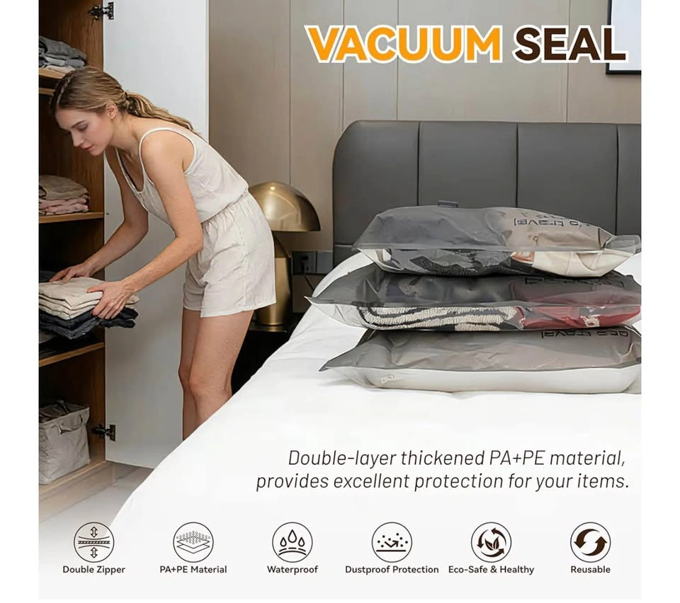 Vacuum Seal Bags for Clothing with Rechargeable Cordless Pump - photo 4