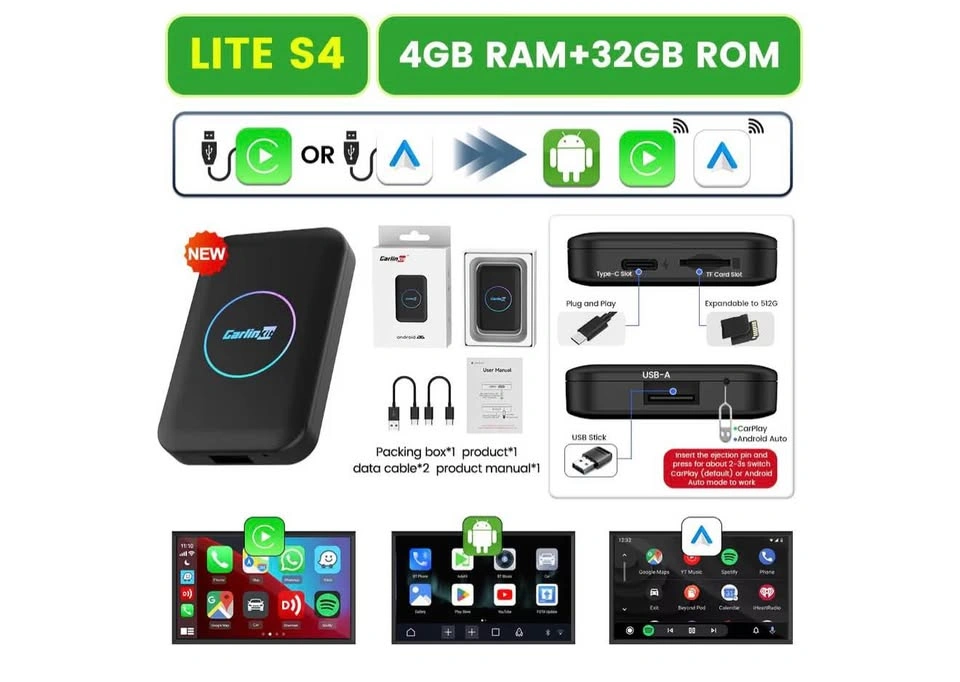 Wireless CarPlay & Android Auto AI TBox - photo 3