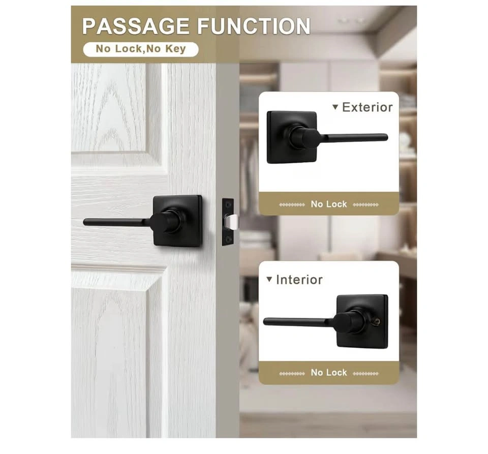 4 Pack Black Door Handles - photo 2