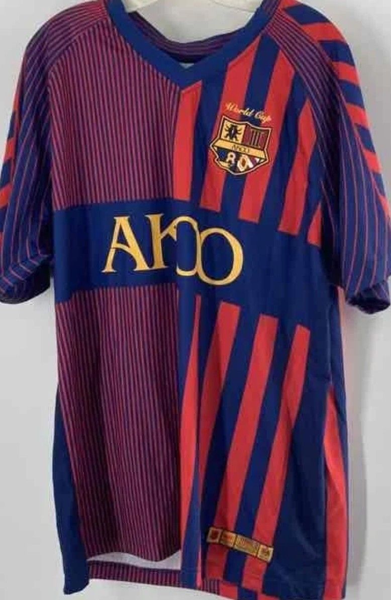 Akoo FC Barcelona Summer Jersey Shirt Shorts Set Size 2X