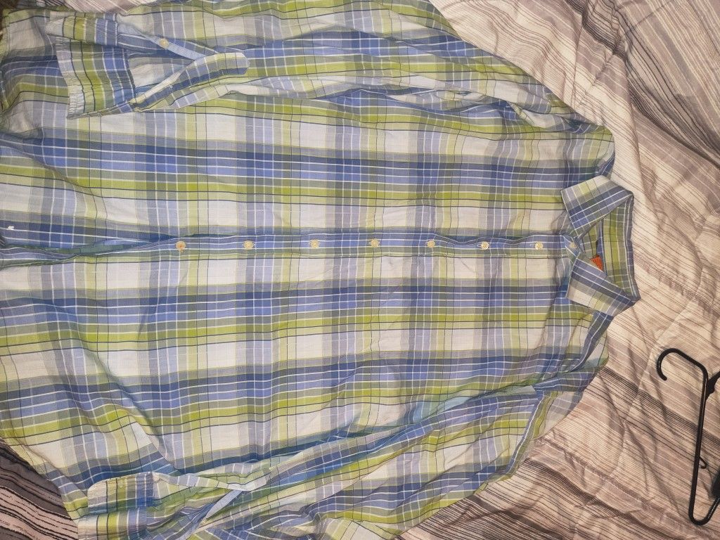 Nyne Men's Shirt 3XLT Long Sleeve Multicolor Stripes - photo 2