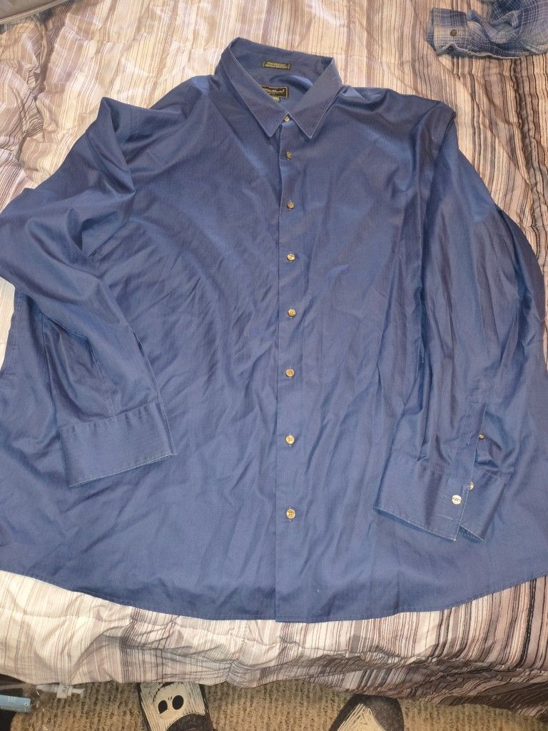 Eddie Bauer Blue Button-Down Shirt - 4XL - photo 5