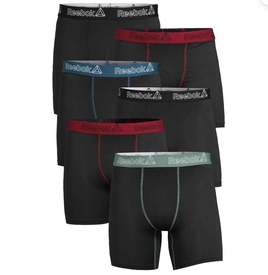 6 Pack Reebok Boxer Briefs - All Sizes & Colors - photo 2
