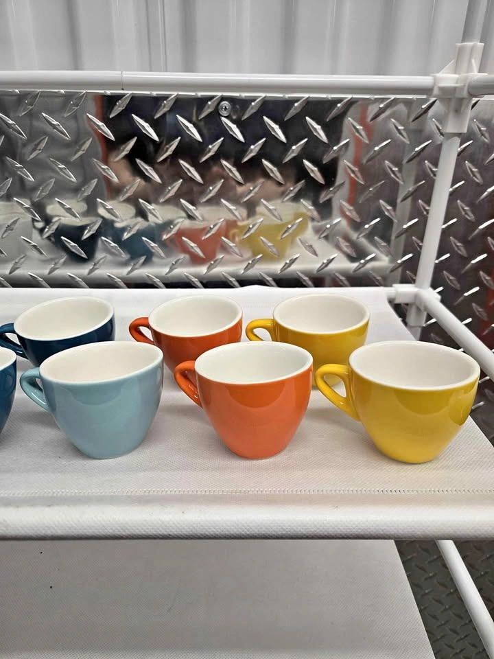 Set of 11 Colorful Espresso Cups