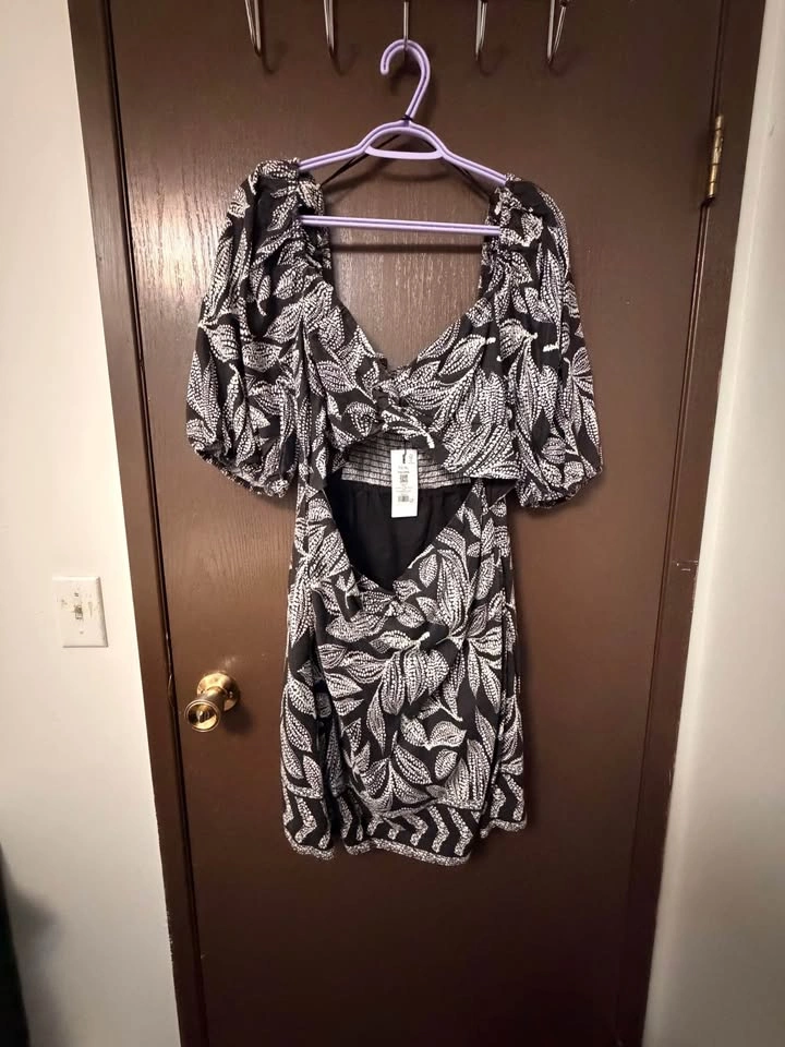 Dynamite Paloma Puff Sleeve Mini Dress XL - photo 2