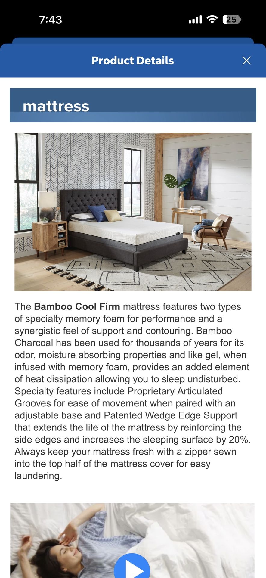 Sleep Science 13” Bamboo Cool King Mattress