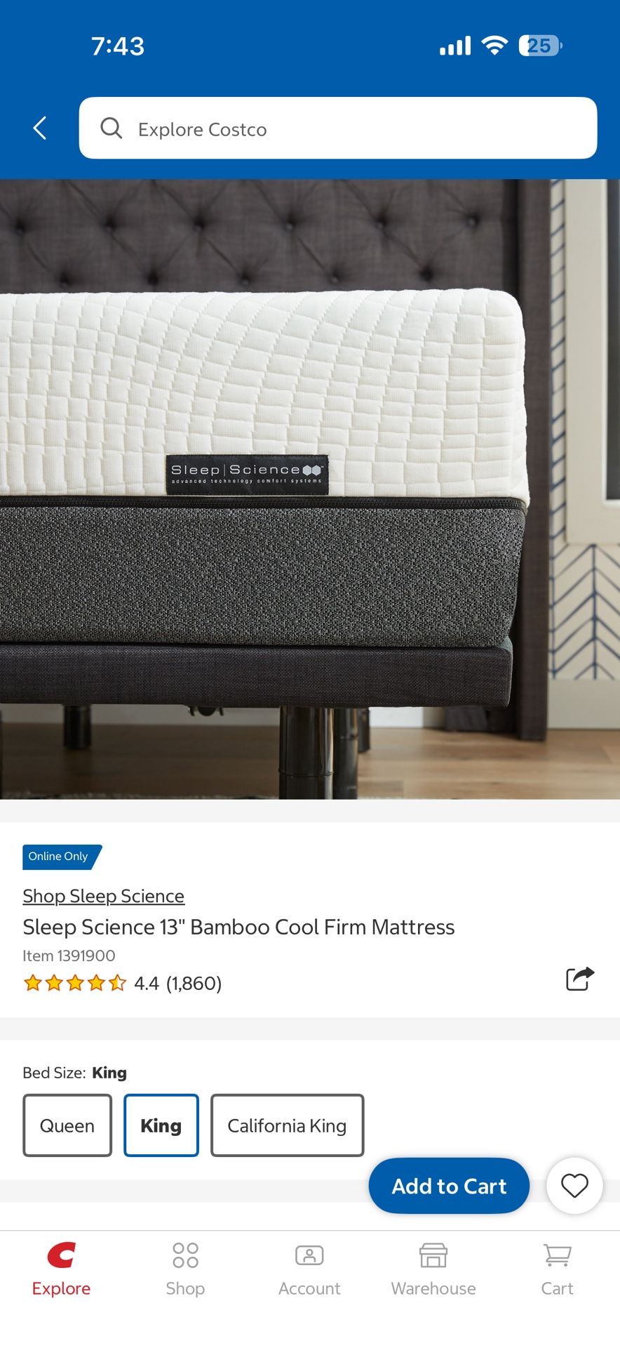 Sleep Science 13” Bamboo Cool King Mattress - photo 2