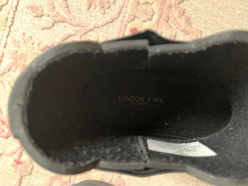 London Fog Black Rubber Chelsea Boots - Size 6M - photo 4