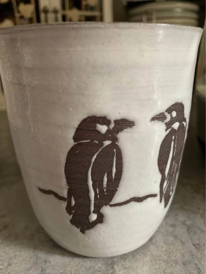 Nancy Geismar Revelstoke B.C. Handmade Raven Mug - photo 4