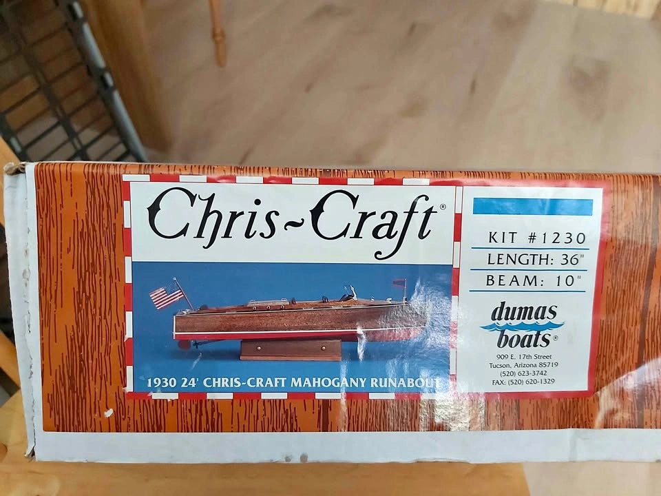 Dumas 36" Chris Craft Wooden Boat Kit