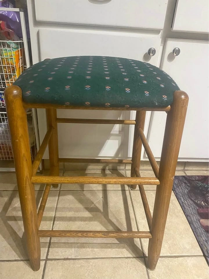 Upholstered Stool 17"x17"x 24"