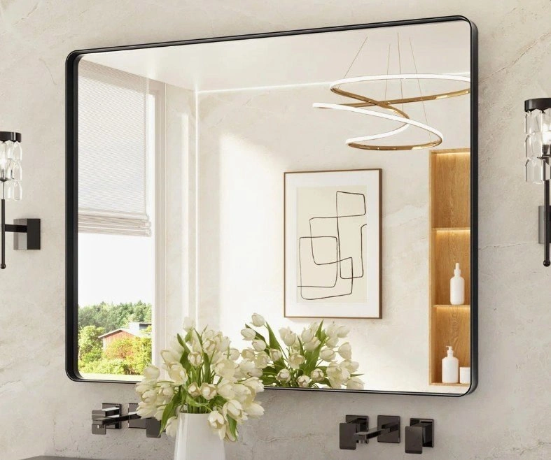 40"x60" Thick Aluminum Framed Bathroom Mirror