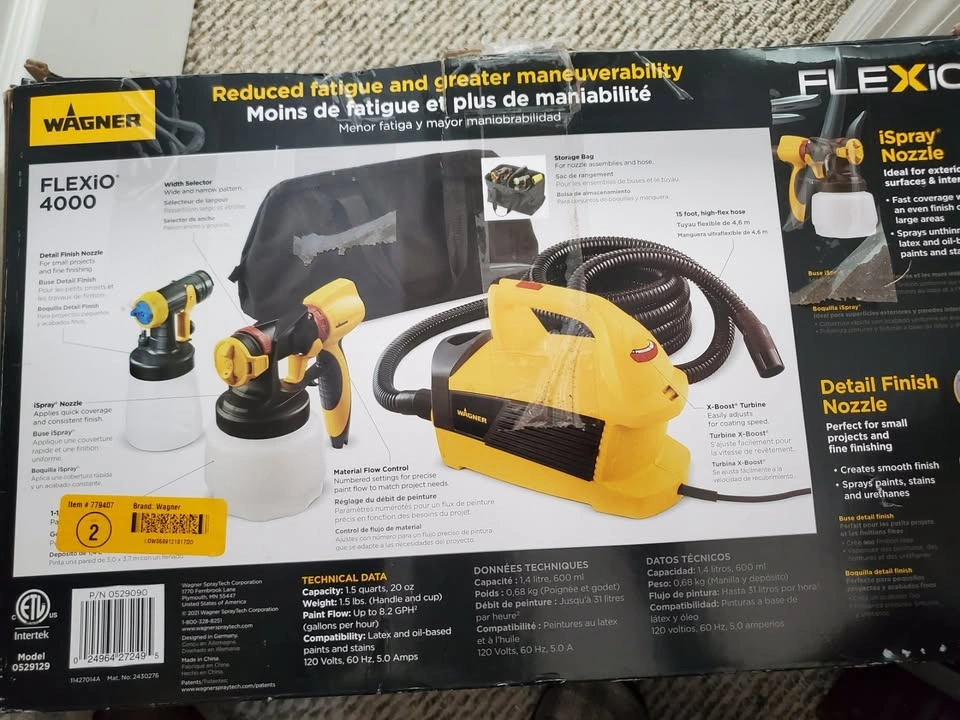 Wagner FLEXiO 4000 Corded Paint Sprayer - photo 2