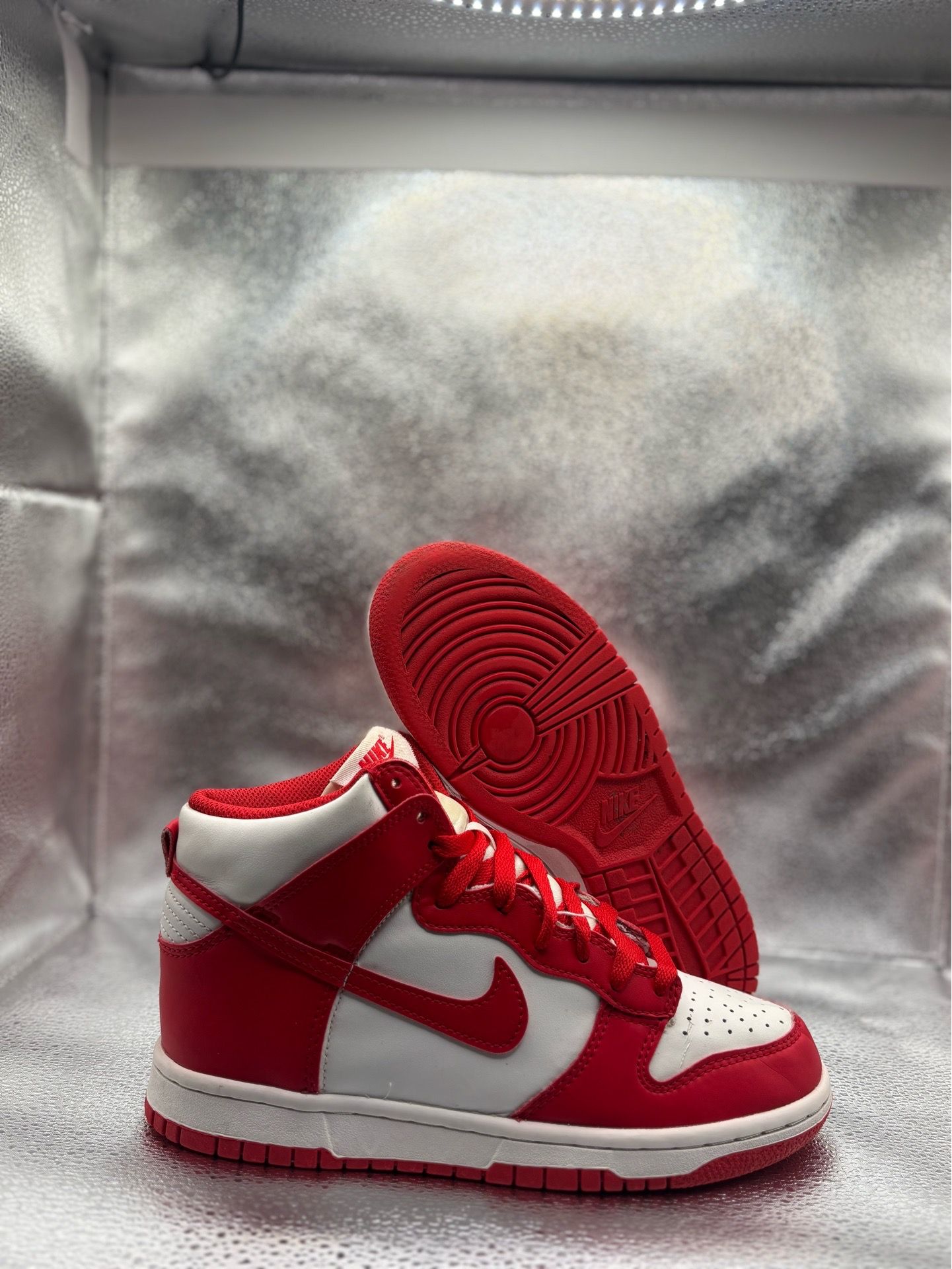 Nike Dunk High Championship Red White