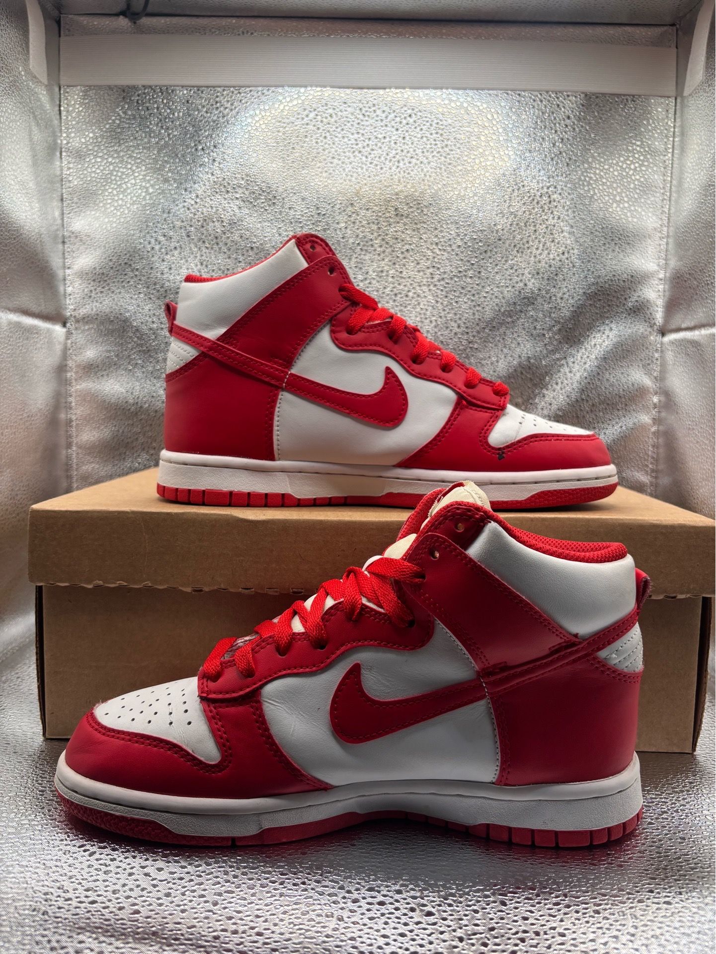 Nike Dunk High Championship Red White - photo 5