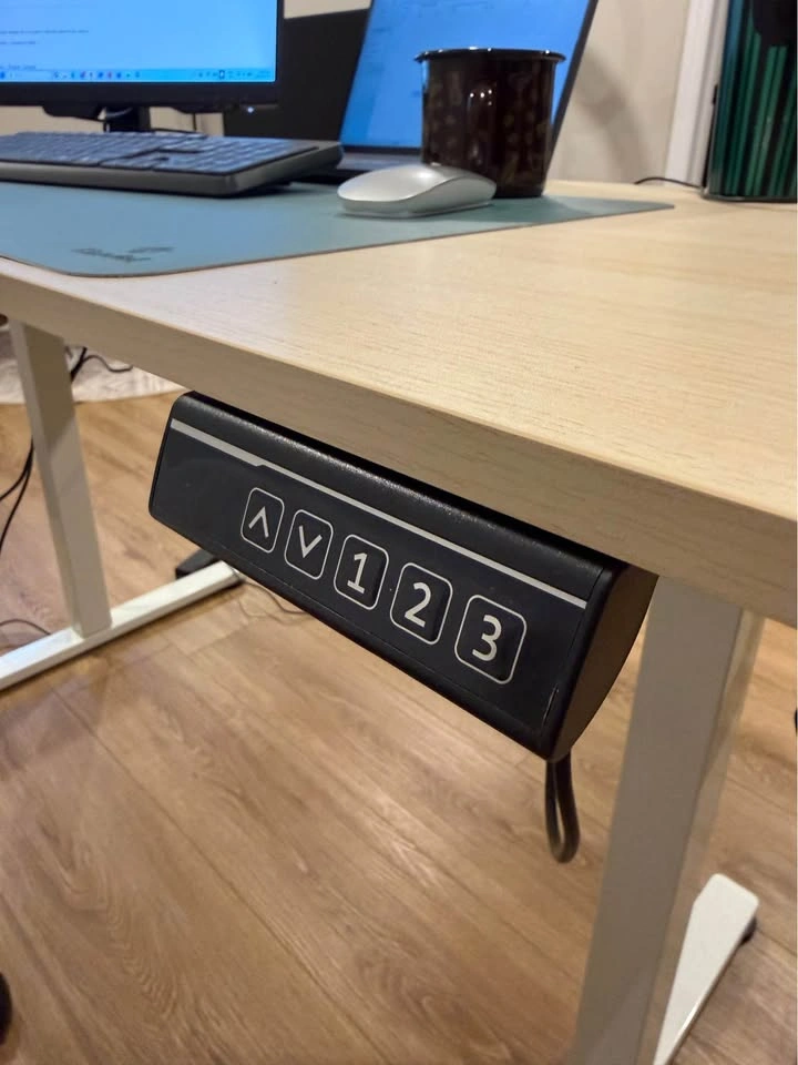 Electric Standing Desk 47x24 Ivory Adjustable Height - photo 2