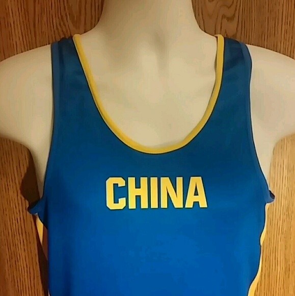 Nike Authentic China Olympic Wrestling Singlet Mens Large - photo 2