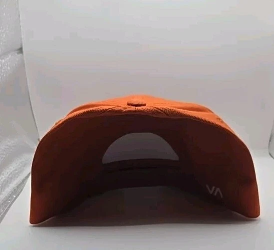 New RVCA Twill II Mens Orange Gray Snapback Cap Hat - photo 2